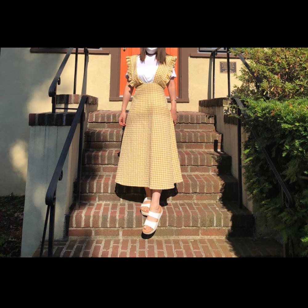 One piece dress  black&yellow(sold)